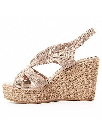 Sandalia Cuña De Esparto Para Mujer Montevita Spartsum0