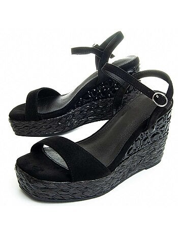 Sandalia Cuña De Esparto Para Mujer. Montevita Wesparto