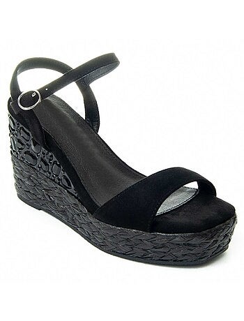 Sandalia Cuña De Esparto Para Mujer. Montevita Wesparto