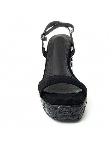 Sandalia Cuña De Esparto Para Mujer. Montevita Wesparto