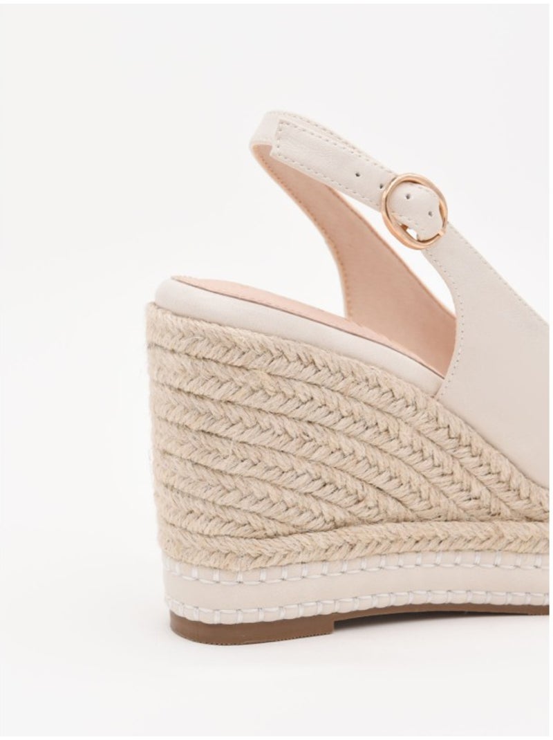 Sandalia Cuña Sintetico Montevita Beige - Kiabi