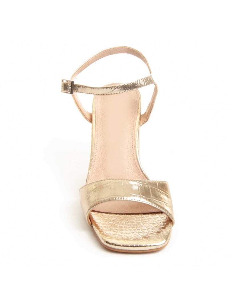 Sandalia Cuña Sintetico Montevita Dorado/Oro - Kiabi