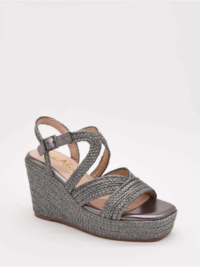 Sandalia Cuña Sintetico Montevita Dorado/Oro - Kiabi