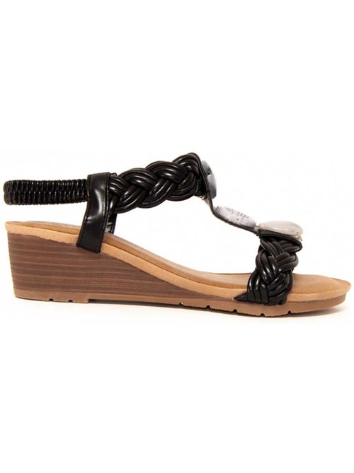 Sandalia cuña sintetico montevita - Kiabi Sandalia cuña sintetico montevita - Kiabi