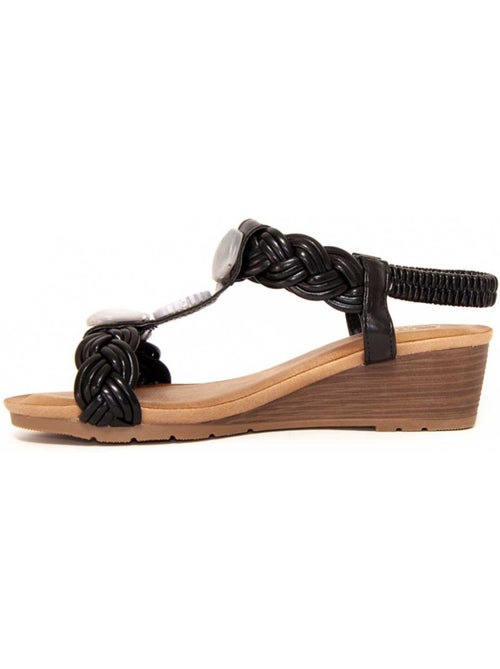 Sandalia cuña sintetico montevita - Kiabi Sandalia cuña sintetico montevita - Kiabi
