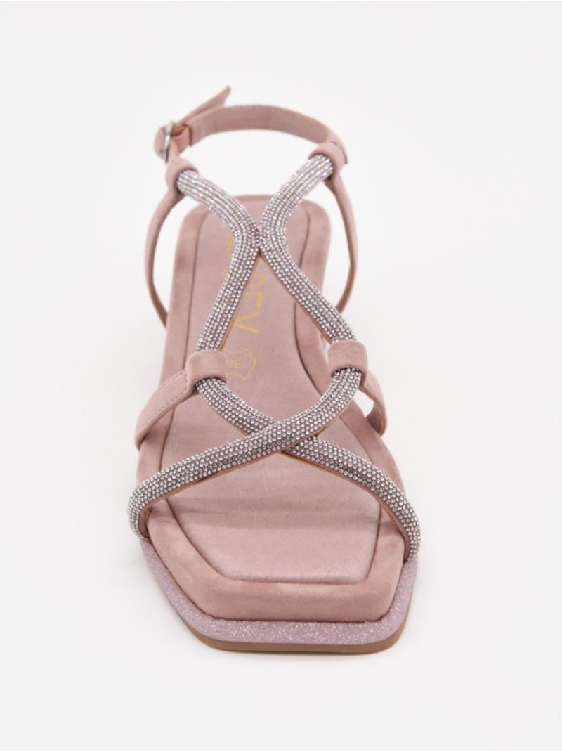 Sandalia Cuña Sintetico Montevita Rosa - Kiabi