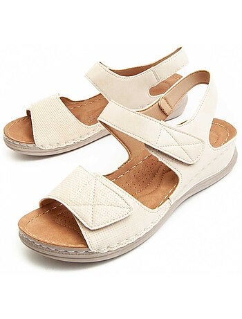 Sandalia De Cuña Para Mujer. Montevita Colina