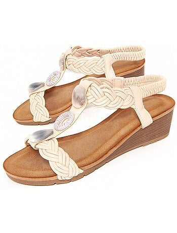 Sandalia de Cuña para Mujer. Montevita Confoli