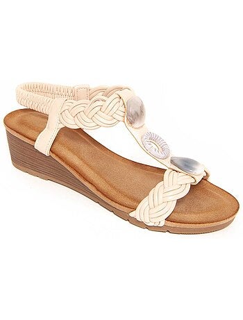 Sandalia de Cuña para Mujer. Montevita Confoli