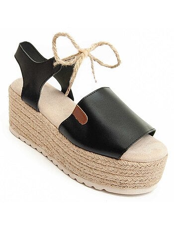 Sandalia De Cuña Para Mujer. Montevita Pellis