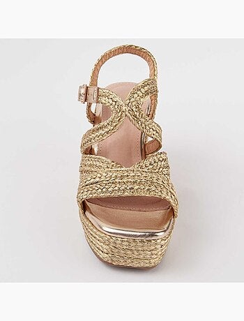 Sandalia De Cuña Para Mujer. Montevita Salia