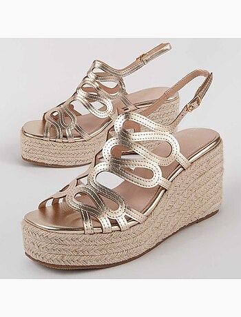 Sandalia De Cuña Para Mujer. Montevita Salia