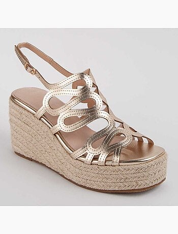 Sandalia De Cuña Para Mujer. Montevita Salia