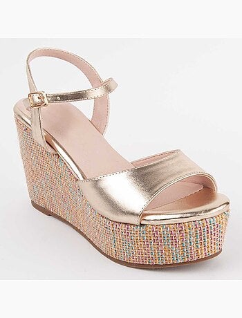 Sandalia De Cuña Para Mujer. Montevita Salia