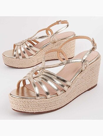 Sandalia De Cuña Para Mujer. Montevita Salia