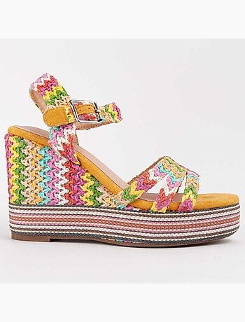 Sandalia De Cuña Para Mujer. Montevita Salia