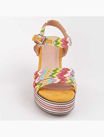 Sandalia De Cuña Para Mujer. Montevita Salia