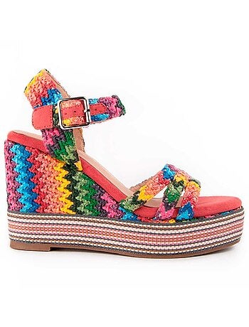 Sandalia De Cuña Para Mujer. Montevita Salia