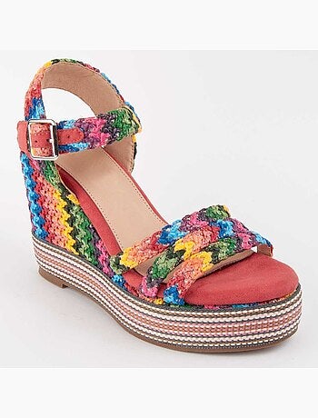 Sandalia De Cuña Para Mujer. Montevita Salia