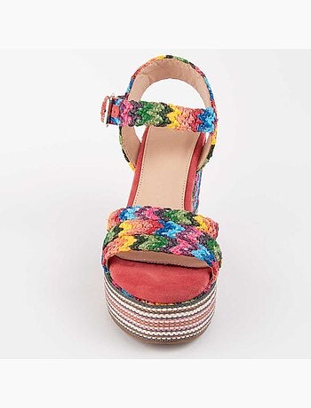 Sandalia De Cuña Para Mujer. Montevita Salia