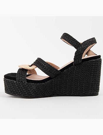 Sandalia De Cuña Para Mujer. Montevita Salia