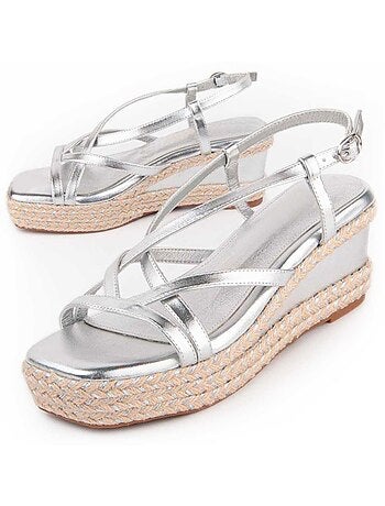 Sandalia De Cuña Para Mujer. Montevita Salia