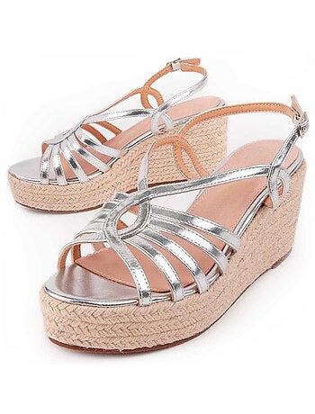 Sandalia De Cuña Para Mujer. Montevita Salia