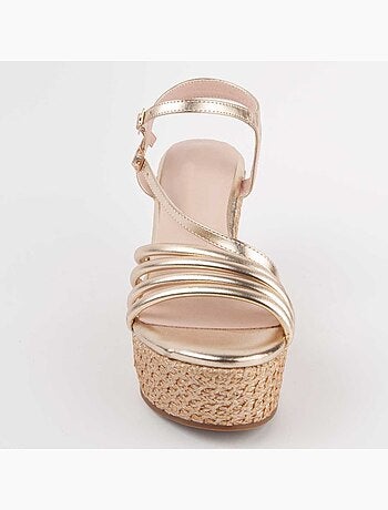 Sandalia De Cuña Para Mujer. Montevita Salia0