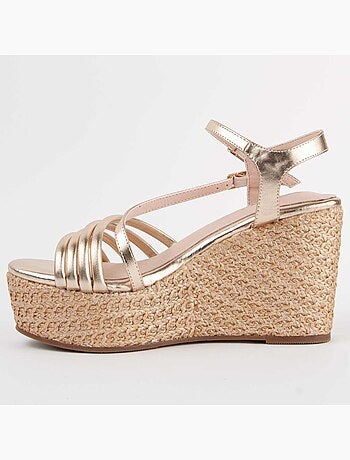 Sandalia De Cuña Para Mujer. Montevita Salia0