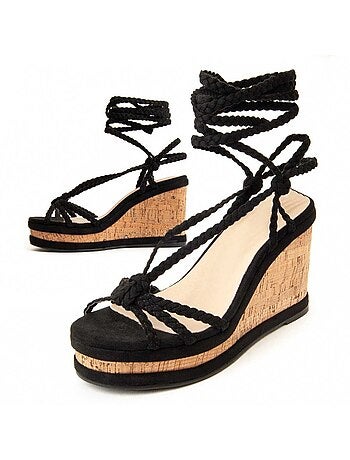 Sandalia De Cuña Para Mujer. Montevita Wesand