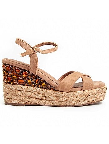 Sandalia De Cuña Para Mujer. Montevita Wesparto