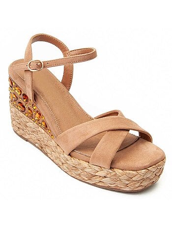 Sandalia De Cuña Para Mujer. Montevita Wesparto