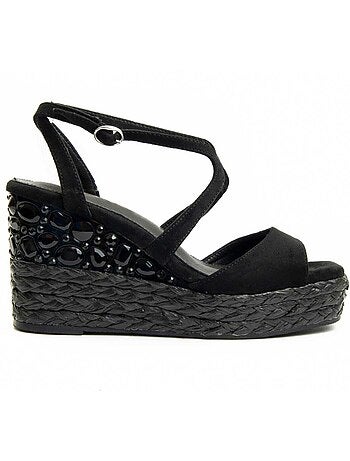 Sandalia De Cuña Para Mujer. Montevita Wesparto