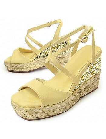 Sandalia De Cuña Para Mujer. Montevita Wesparto