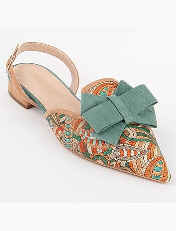 Sandalia De Cuña ParBailarina Casual Para Mujer. Montevita Baleri