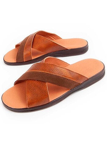 Sandalia De Piel Para Hombre. Purapiel Beira