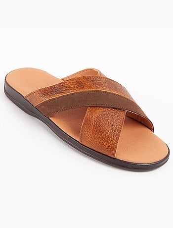 Sandalia De Piel Para Hombre. Purapiel Beira