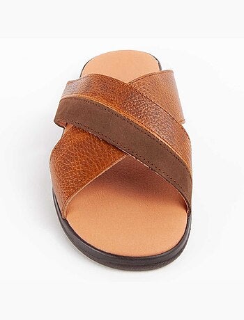 Sandalia De Piel Para Hombre. Purapiel Beira