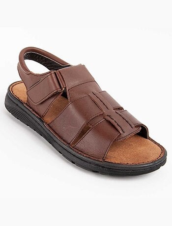 Sandalia De Piel Para Hombre. Purapiel Beira