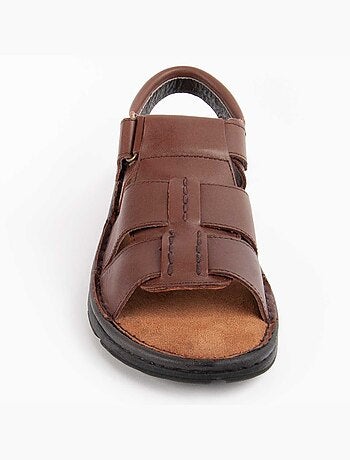 Sandalia De Piel Para Hombre. Purapiel Beira