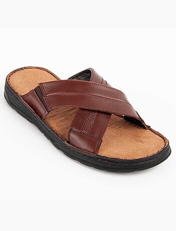 Sandalia De Piel Para Hombre. Purapiel Beira