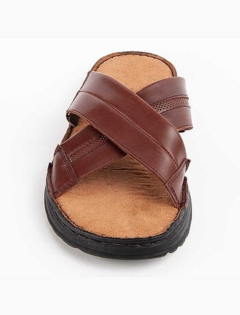 Sandalia De Piel Para Hombre. Purapiel Beira