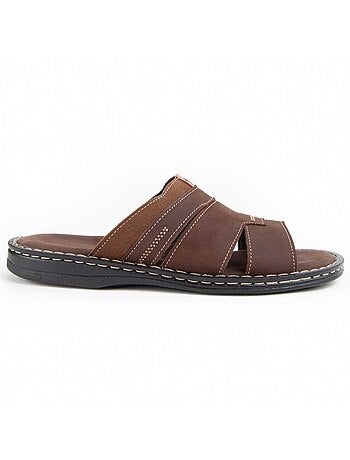 Sandalia De Piel Para Hombre. Purapiel Beira