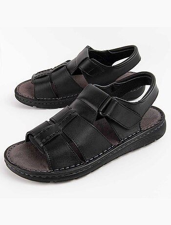 Sandalia De Piel Para Hombre. Purapiel Beira