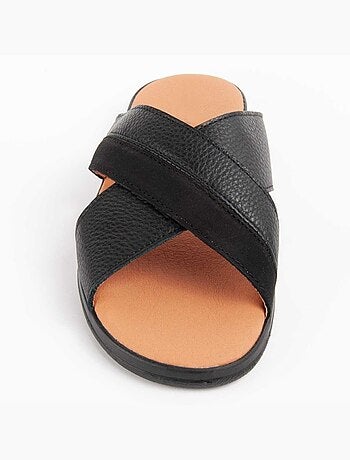 Sandalia De Piel Para Hombre. Purapiel Beira