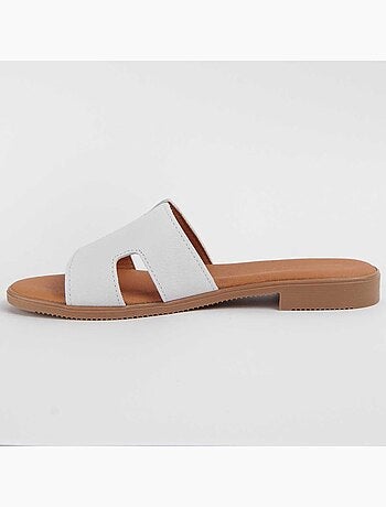 Sandalia De Piel Para Mujer. Purapiel Hacca