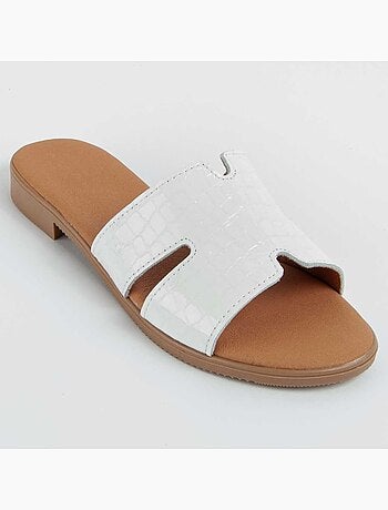 Sandalia De Piel Para Mujer. Purapiel Hacca