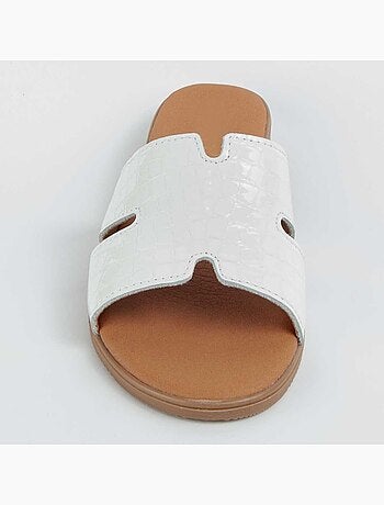 Sandalia De Piel Para Mujer. Purapiel Hacca