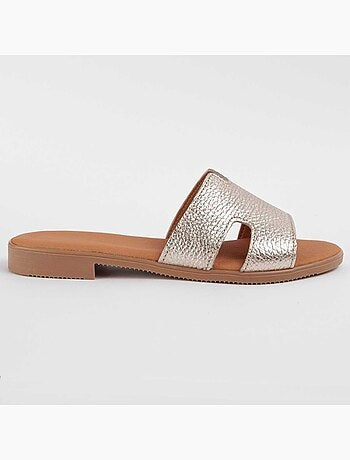 Sandalia De Piel Para Mujer. Purapiel Hacca