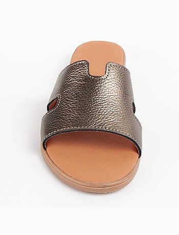 Sandalia De Piel Para Mujer. Purapiel Hacca